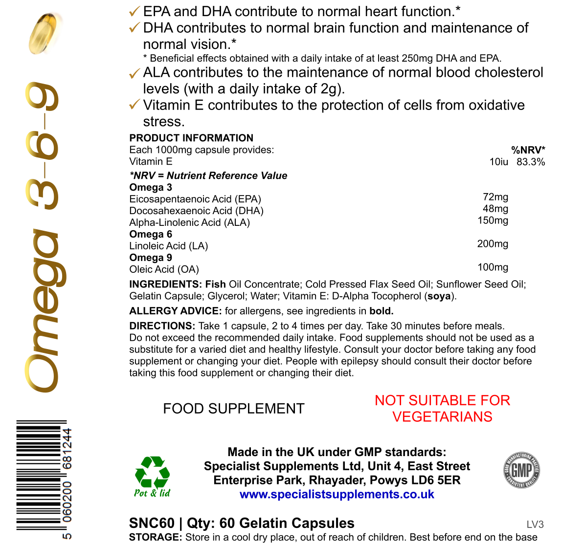 OMEGA 3-6-9 Oil Caps